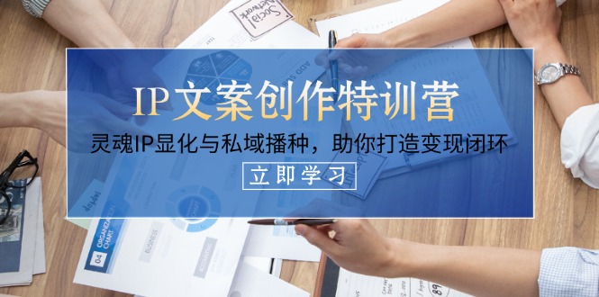 （14330期）IP文案创作特训营，灵魂IP显化与私域播种，助你打造变现闭环（14节课）-掘金阁