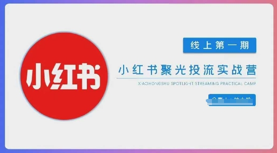 小红书聚光陪跑第一期，教你从0到1玩转小红书聚光投流，搭建小红书付费投流团队，更快的见到效果-掘金阁