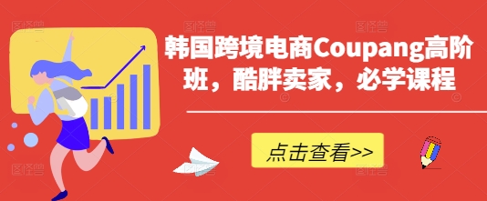 韩国跨境电商Coupang高阶班，酷胖卖家，必学课程-掘金阁